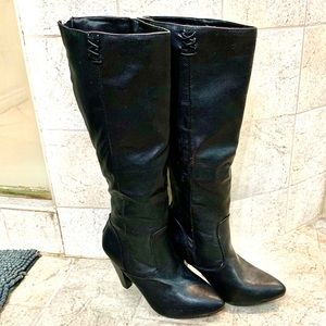 New Rampage Black Boots with 3” heels Size 8 1/2